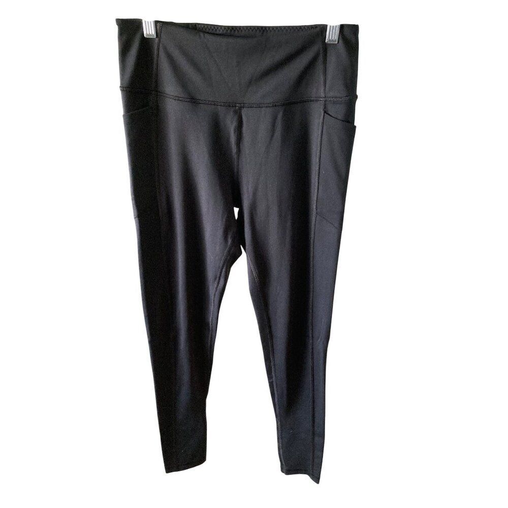 Victoria Secret Leggings Dark Black Color Large Pockets No Tag